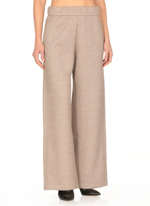 Pantaloni con dettagli in lurex