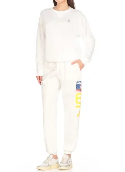 Pantaloni con logo