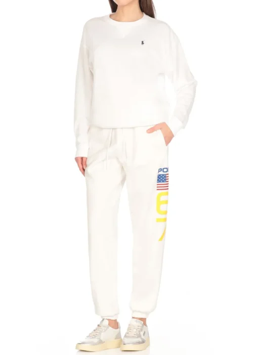 Pantaloni con logo