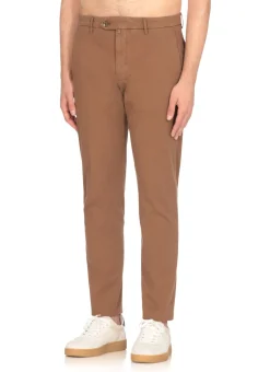 Pantaloni in cotone e lino