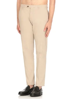 Pantaloni in cotone e lino