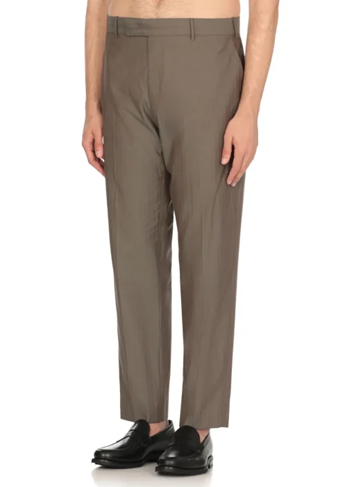Pantaloni in cotone e lino