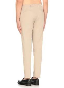 Pantaloni in cotone e lino
