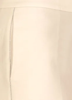 Pantaloni in cotone e seta