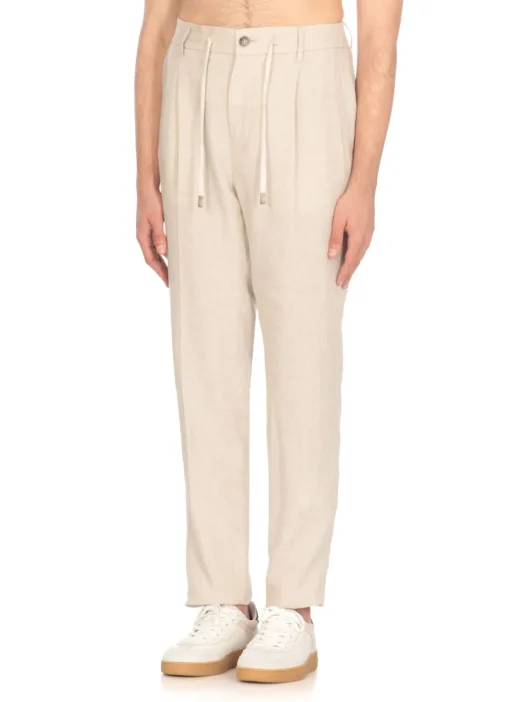 Pantaloni in lana e seta