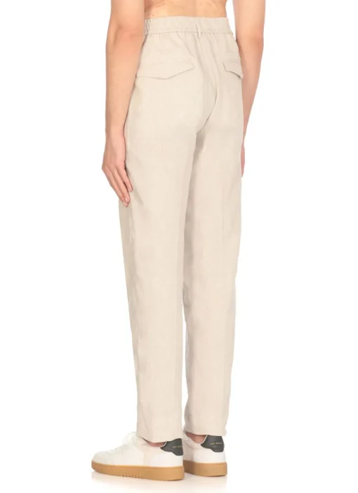 Pantaloni in lana e seta