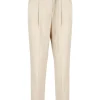 Pantaloni in lino e lana