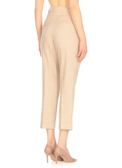 Pantaloni in lino e lana