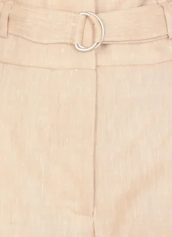 Pantaloni in lino e lana