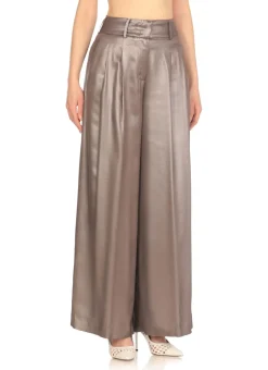 Pantaloni palazzo in satin