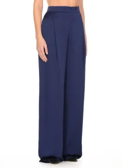 Pantaloni palazzo in satin