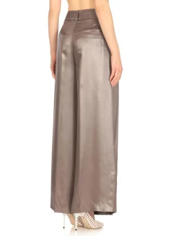 Pantaloni palazzo in satin