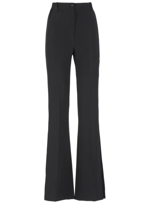 Pantaloni smoking in crepe