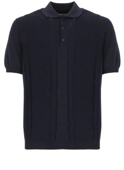 Polo con riga Jacquard