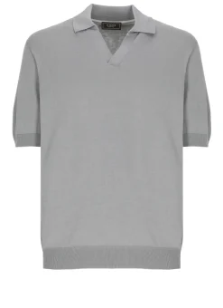 Polo in cotone e seta