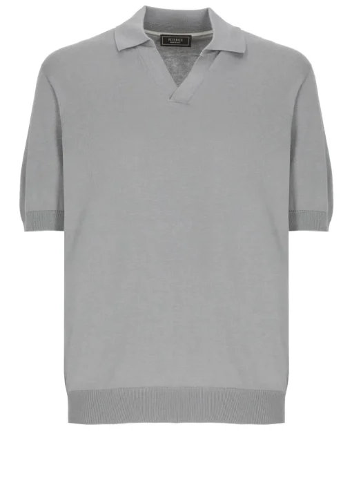 Polo in cotone e seta