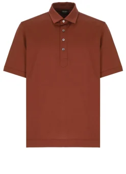 Polo in cotone e seta