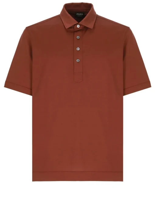 Polo in cotone e seta