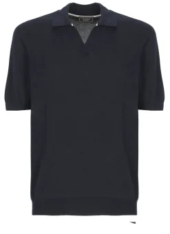 Polo in cotone e seta