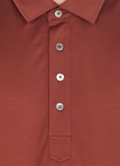 Polo in cotone e seta