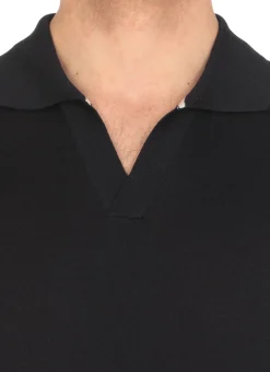 Polo in cotone e seta