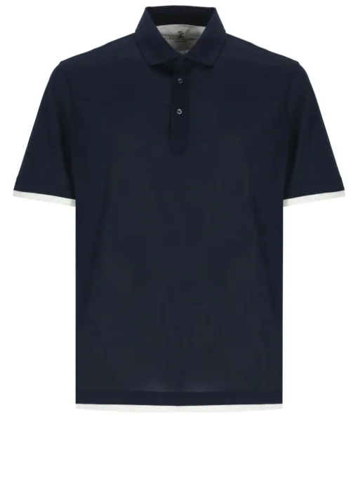 Polo in seta e cotone