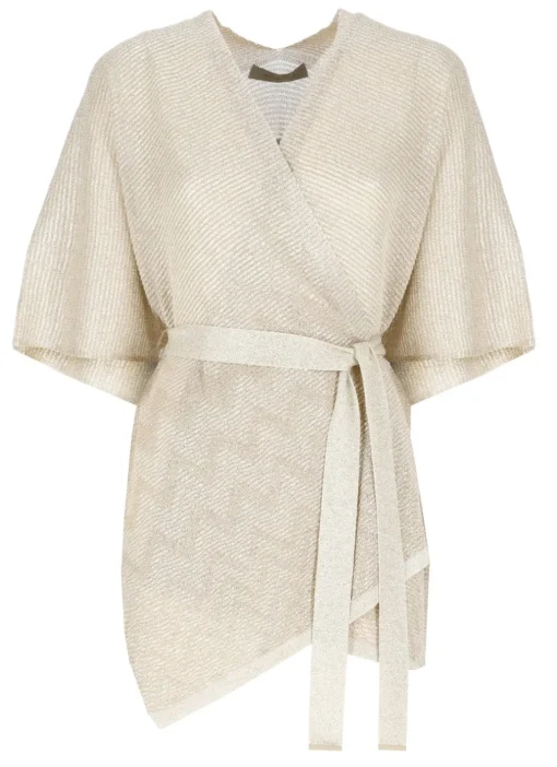 Poncho in lurex