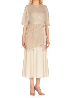 Poncho in lurex