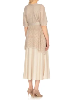 Poncho in lurex