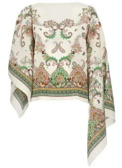 Poncho in seta