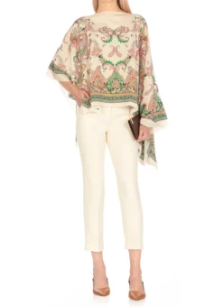Poncho in seta