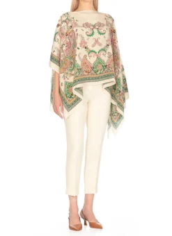 Poncho in seta