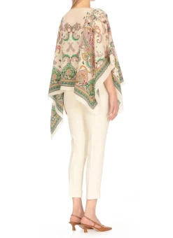 Poncho in seta