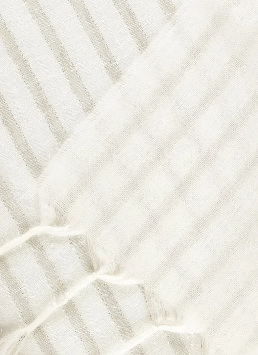Sciarpa in lino e lana