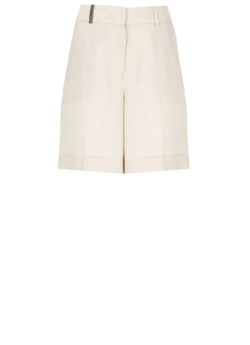 Shorts in misto lino