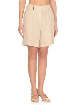 Shorts in misto lino