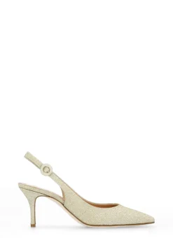 Slingback in pelle