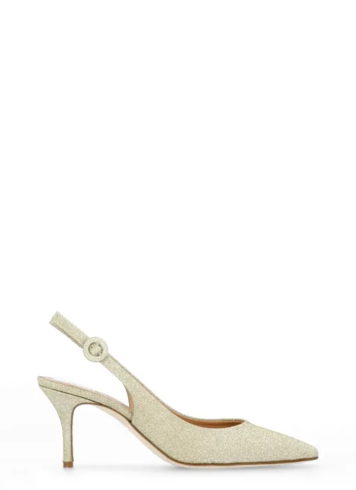 Slingback in pelle