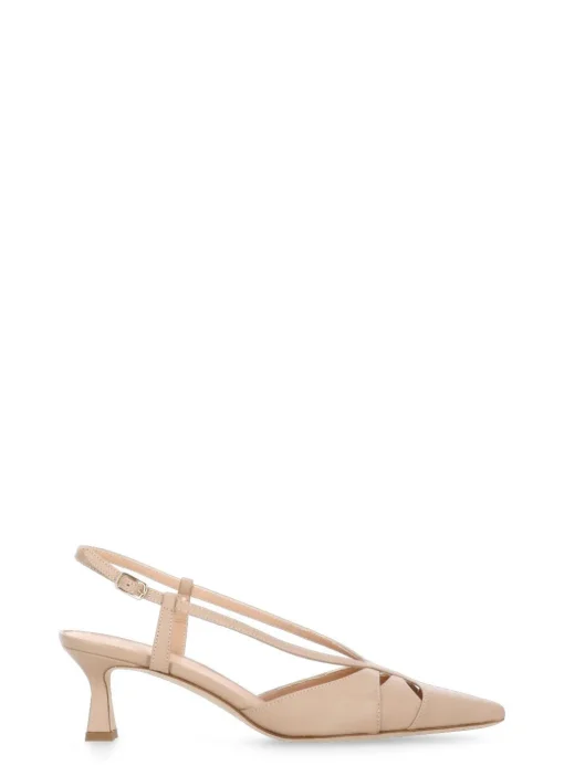 Slingback in pelle