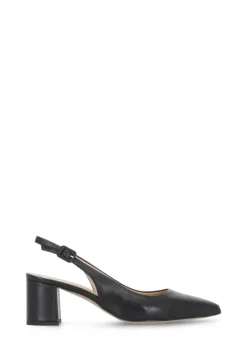 Slingback in pelle
