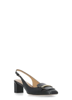 Slingback in pelle