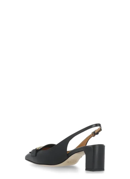 Slingback in pelle