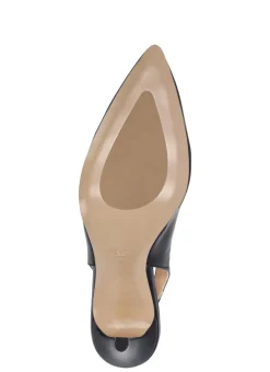 Slingback in pelle