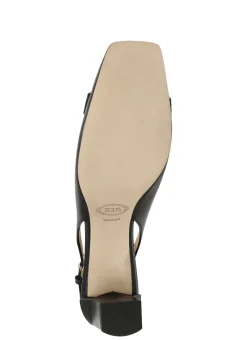 Slingback in pelle