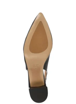 Slingback in pelle