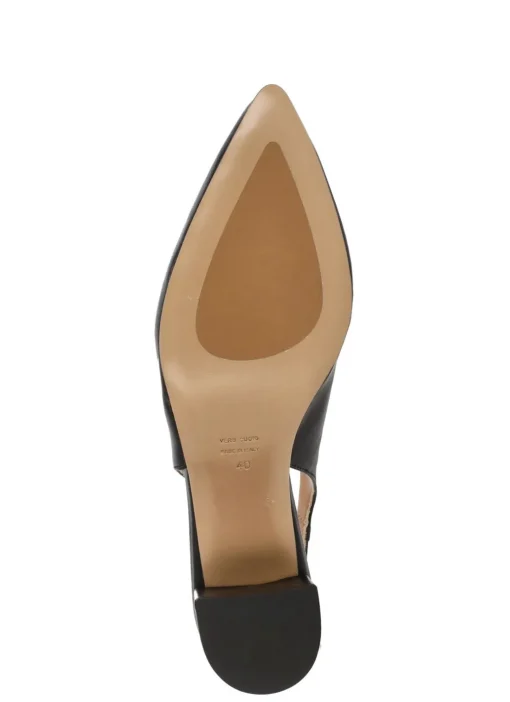 Slingback in pelle