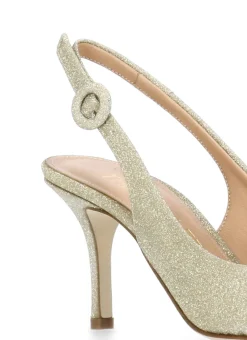 Slingback in pelle