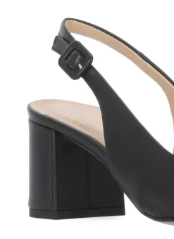 Slingback in pelle