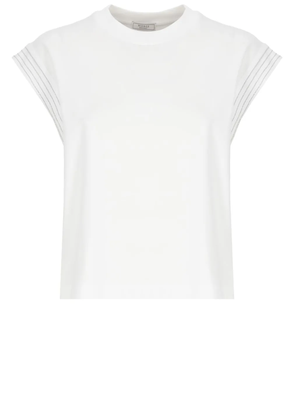 Top con dettagli in punto luce