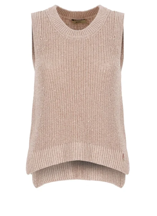 Top con micro paillettes